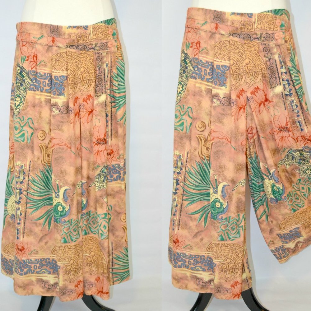 1980's Southwestern inspired culotte
